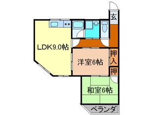 グリ－ンヒル大西第２マンションの物件間取画像